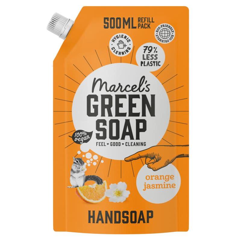 Marcel's GR Soap Handzeep sinaasappel & jasmijn navul