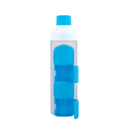 YOS Waterfles en Pillendoos 7-vaks - Blauw
