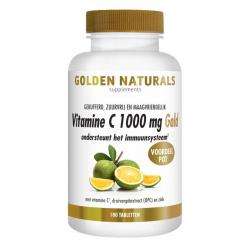 Golden Naturals Vitamine C 1000 mg Gold 180 veganistische tabletten