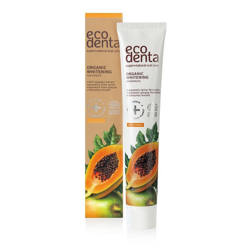 Ecodenta Tandpasta organic whitening papaja